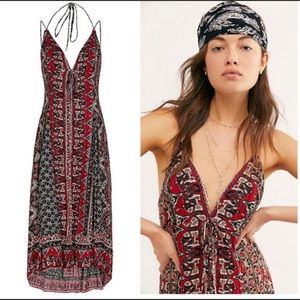 Free People On The Bright Side Maxi Dress In Black Sz M
